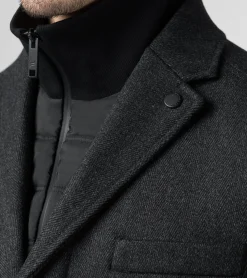 Hybrid Textured Formal Coat