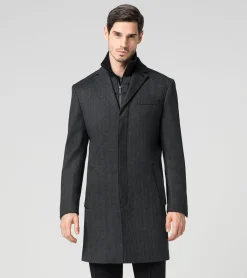 Hybrid Textured Formal Coat
