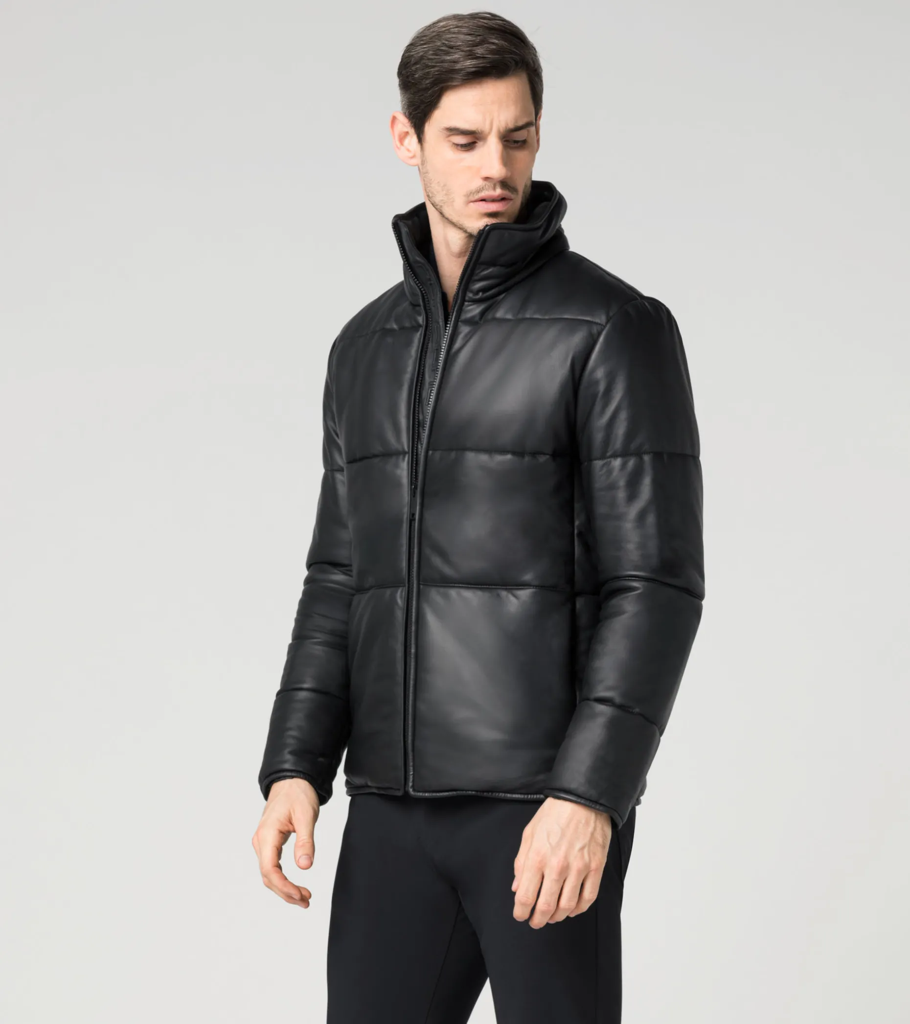 Padded Leather Jacket