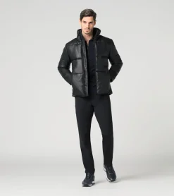 Padded Leather Jacket